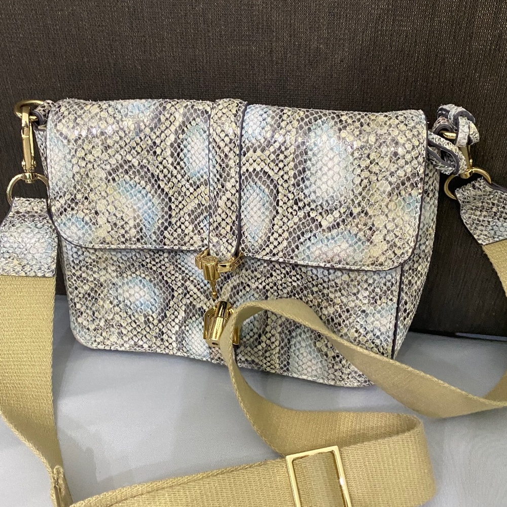 Crossbody snakeskin purse